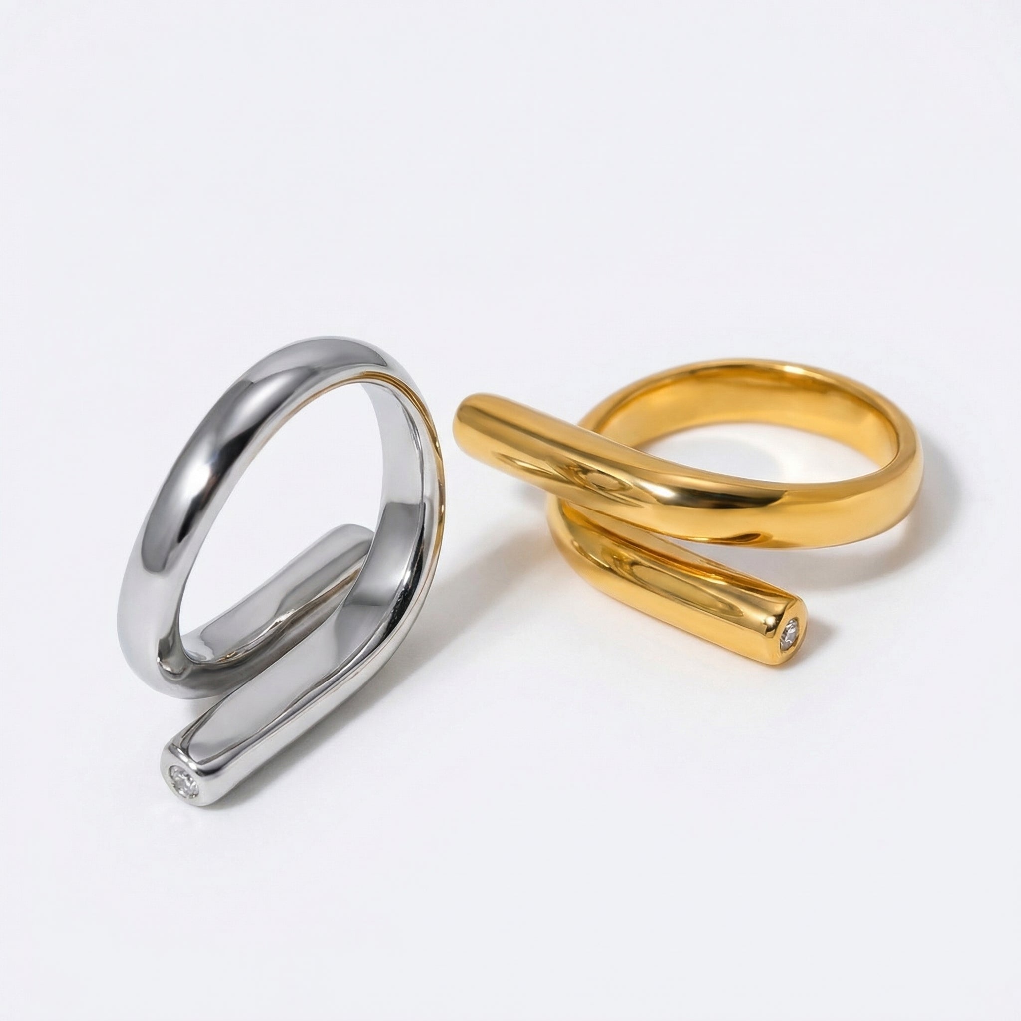 Gossamer Stainless Steel Adjustable Ring