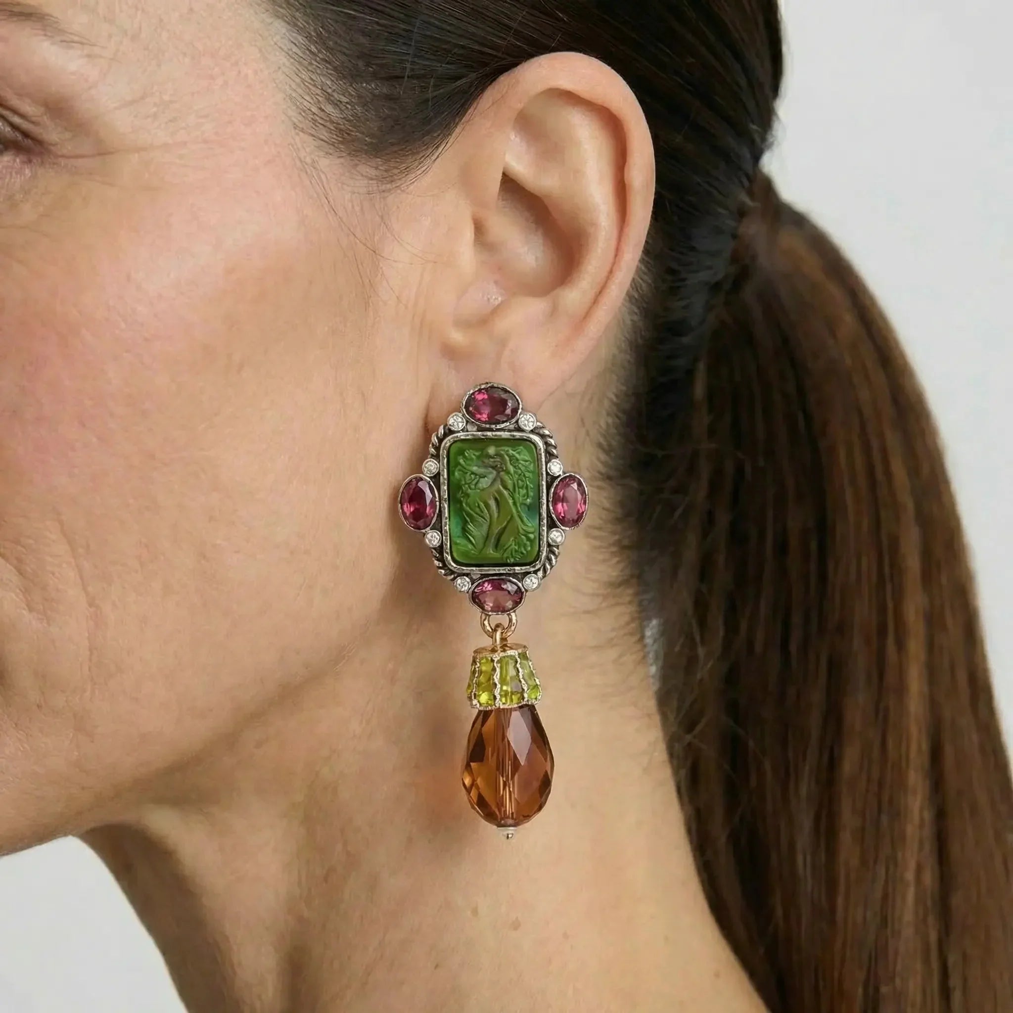 Heirloom Scarlet Drop Earrings