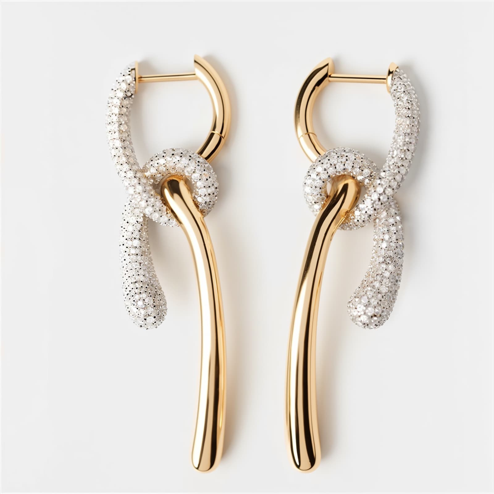Helena’s Halo Knotted Zircon Earrings