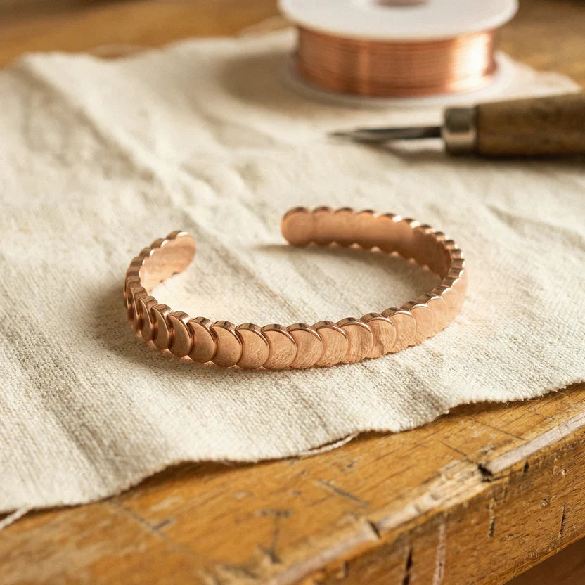 Refined Copper Bangle Bracelet