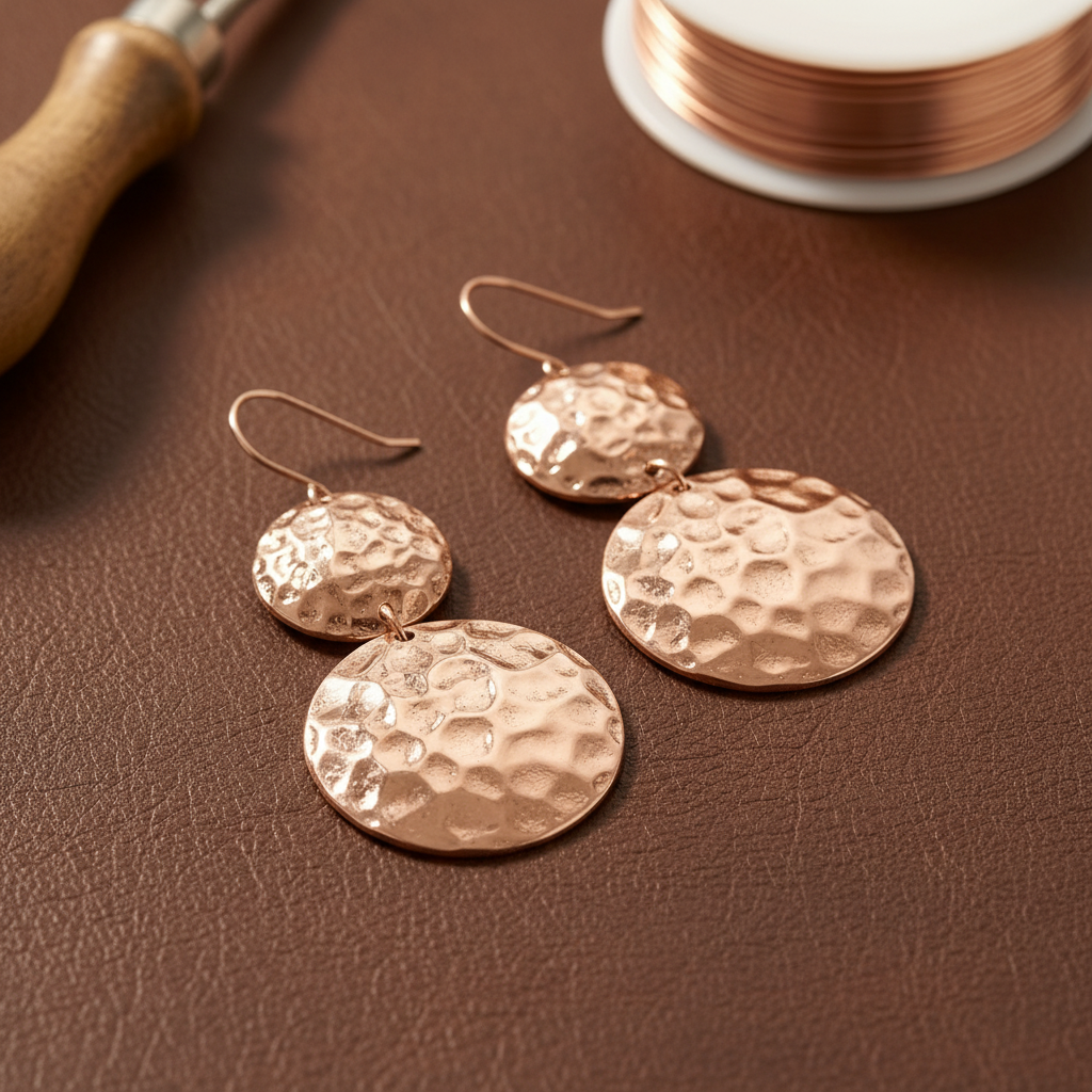 Equinox Copper Earrings