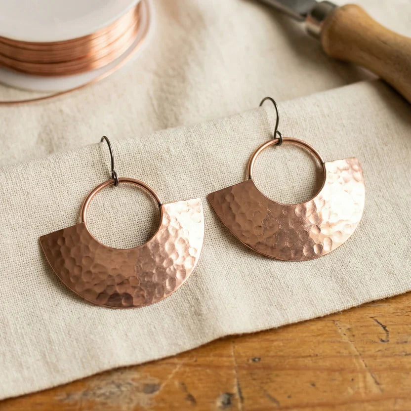 Solstice Copper Drop Earrings