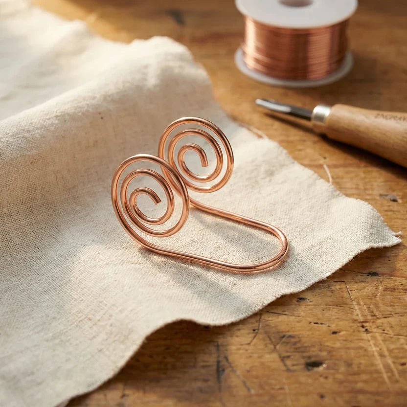 Copper Motion Spiral Cuff