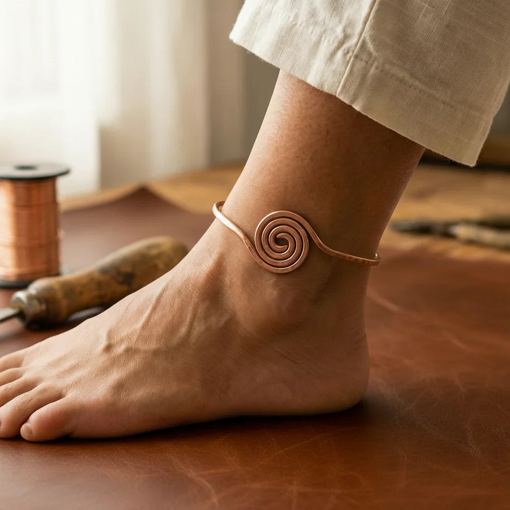 Prestige Coil Copper Anklet