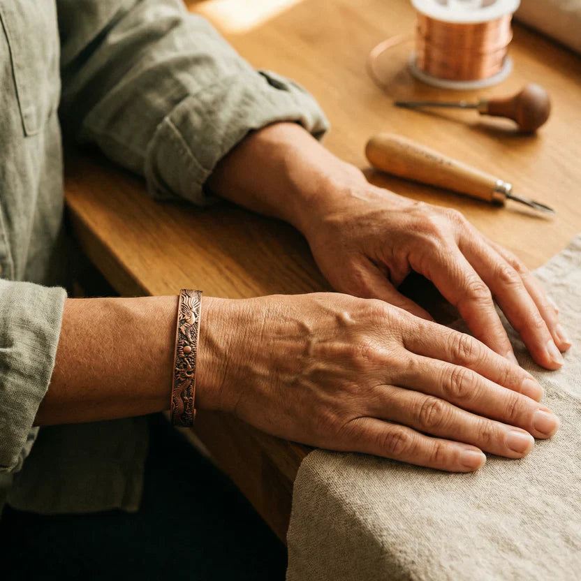 Rustic Loam Copper Bracelet