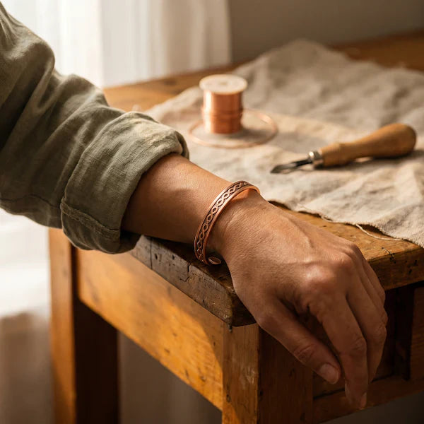 Aurora Current Copper Bracelet