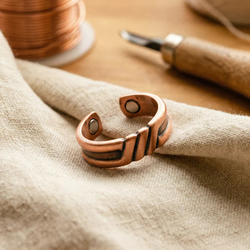 Marshland Copper Crest Ring