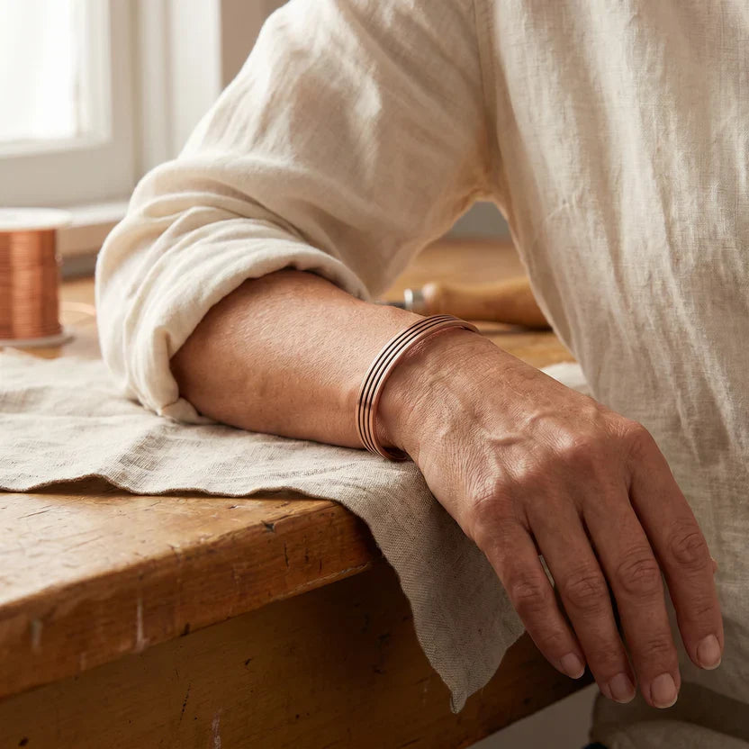 Verdant Harmony Copper Bracelet