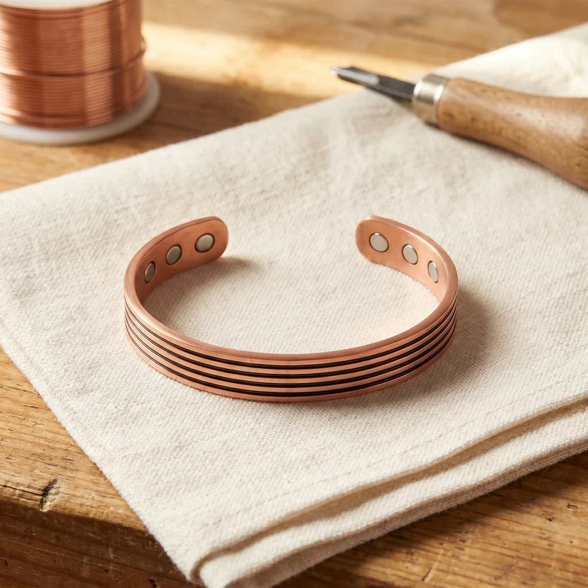 Verdant Harmony Copper Bracelet