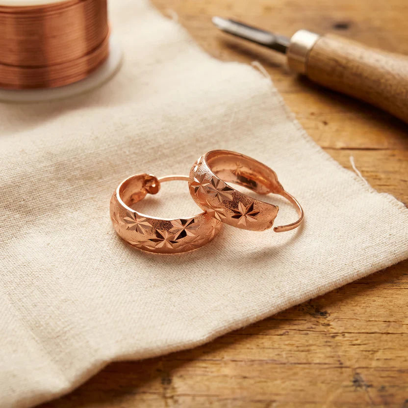 Celestial Dew Copper Earrings