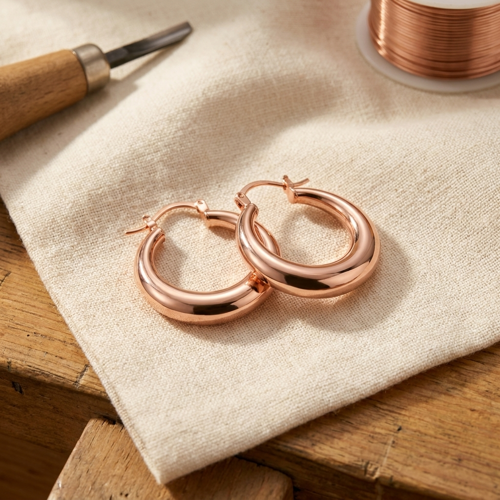 Marl Signature Copper Earrings