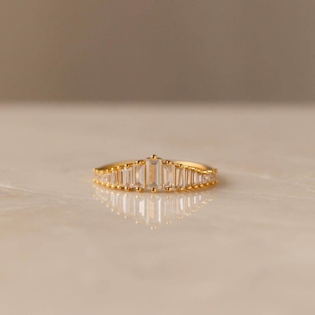 Baguette Stone Minimalist Ring
