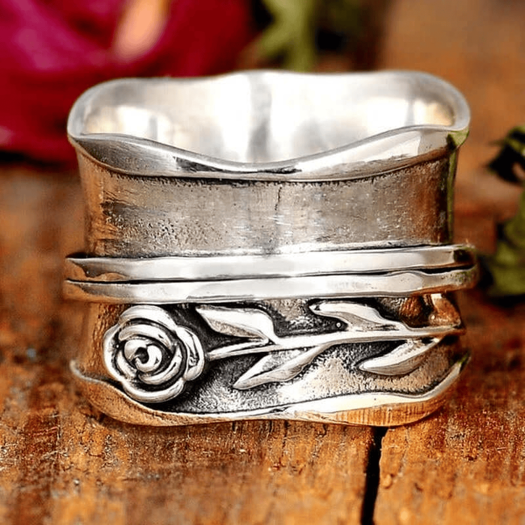 Vintage Silver Flower Ring
