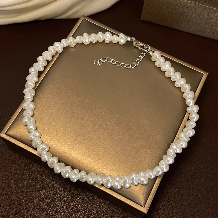 Aurea Halo Pearl Necklace