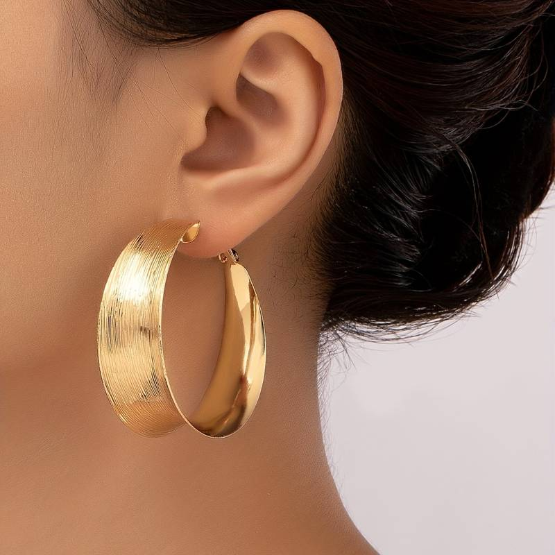Vintage Gold Hoop Earrings