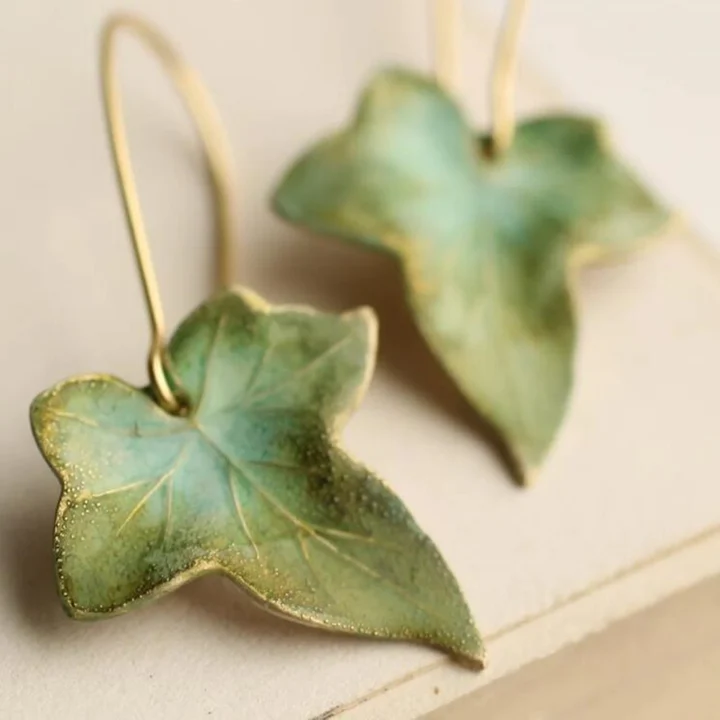 Retro Nature Leaf Earrings