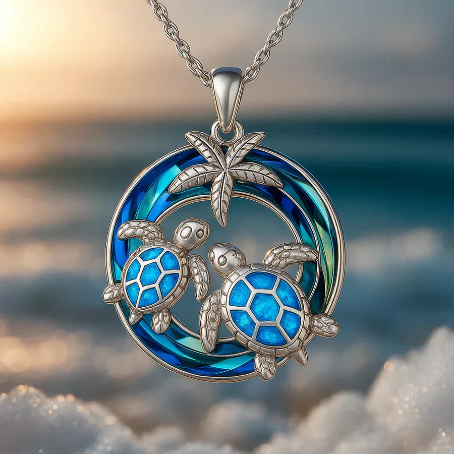 Ocean Charm Turtle Necklace