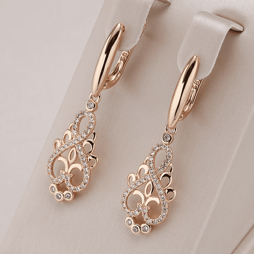 Elegant Elf Earrings with Cubic Zirconia