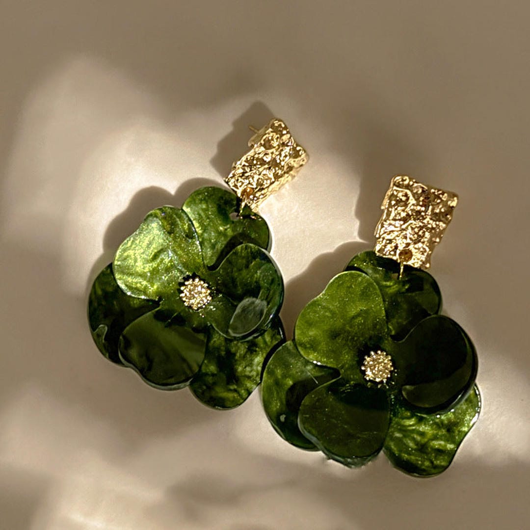 Elegant Bohemian Floral Earrings