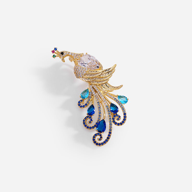 Jewelcrest Peacock Brooch