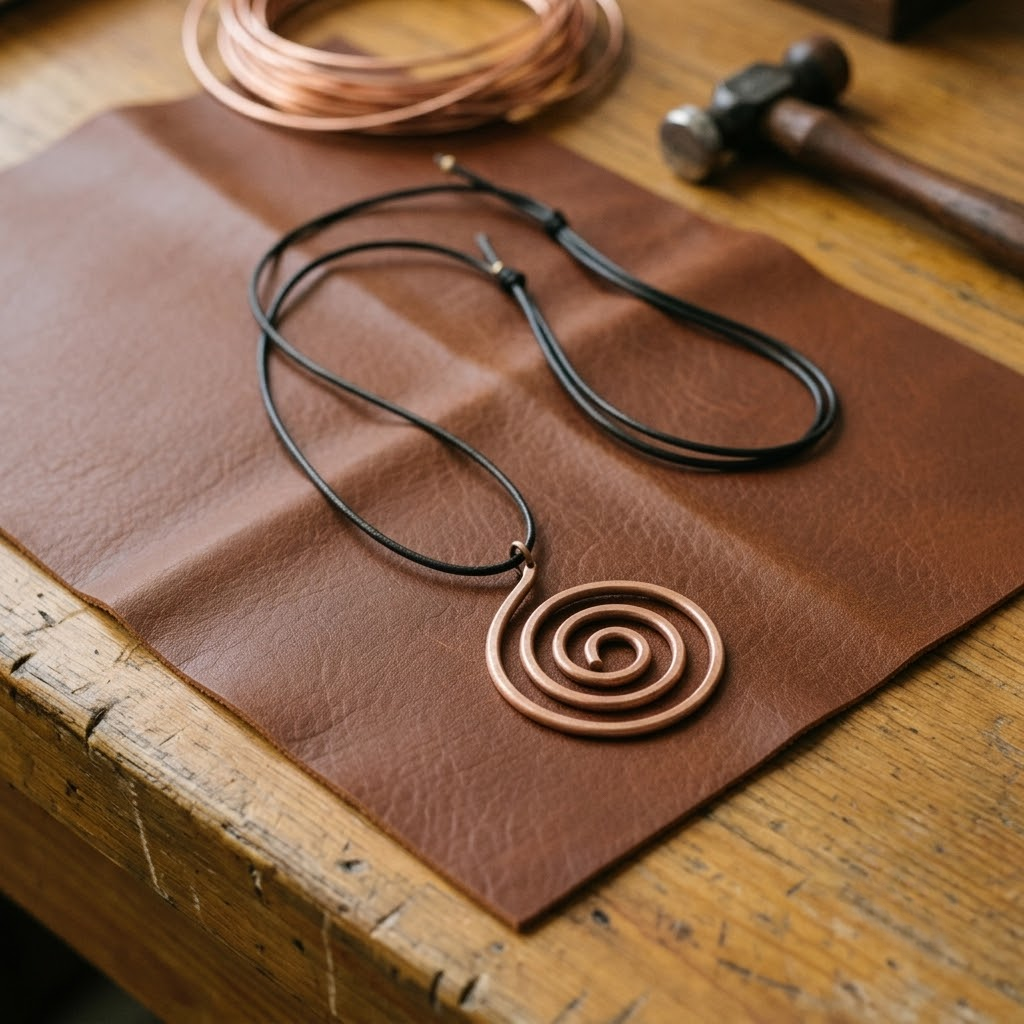 Mosaic Mesa Copper Necklace