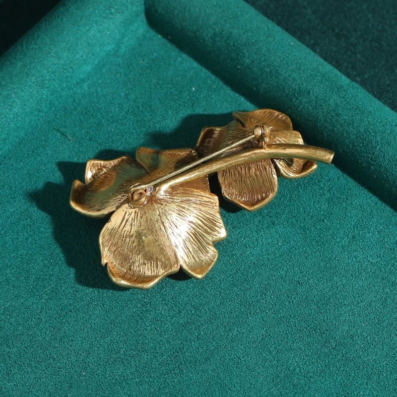 Midnight Sapphire Bloom Brooch