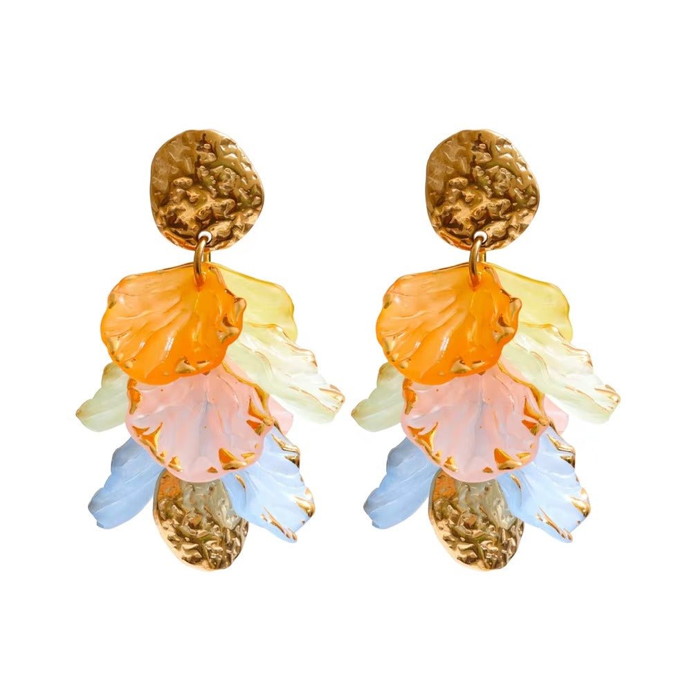 Moon Petal Delicate Earrings
