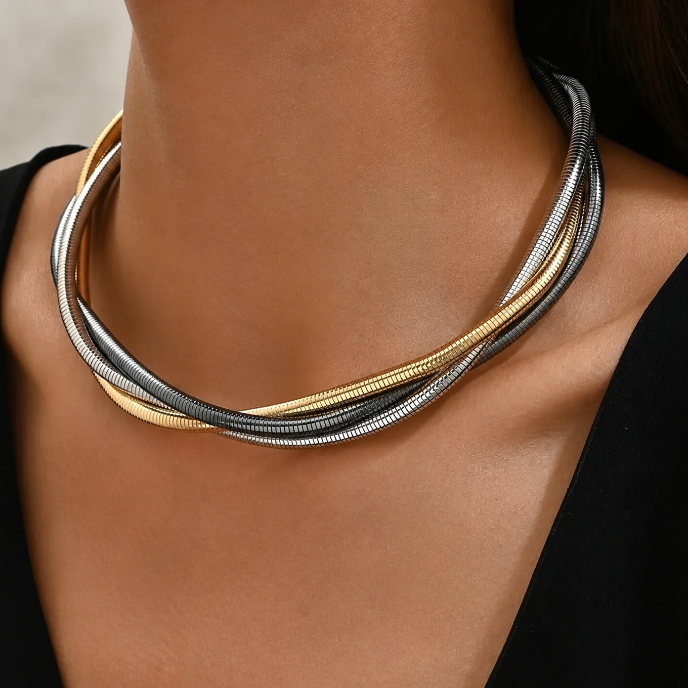 Opulent Layered Chain Necklace