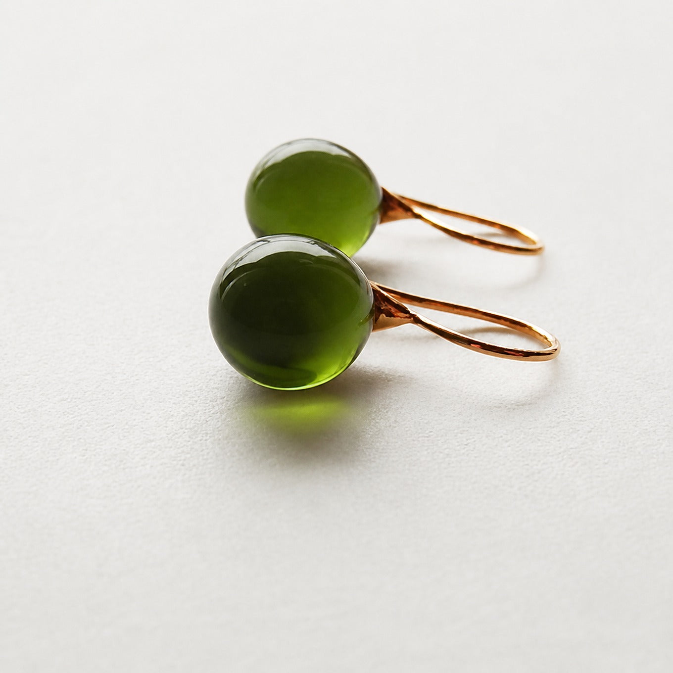 Timeless Green Drop Earrings