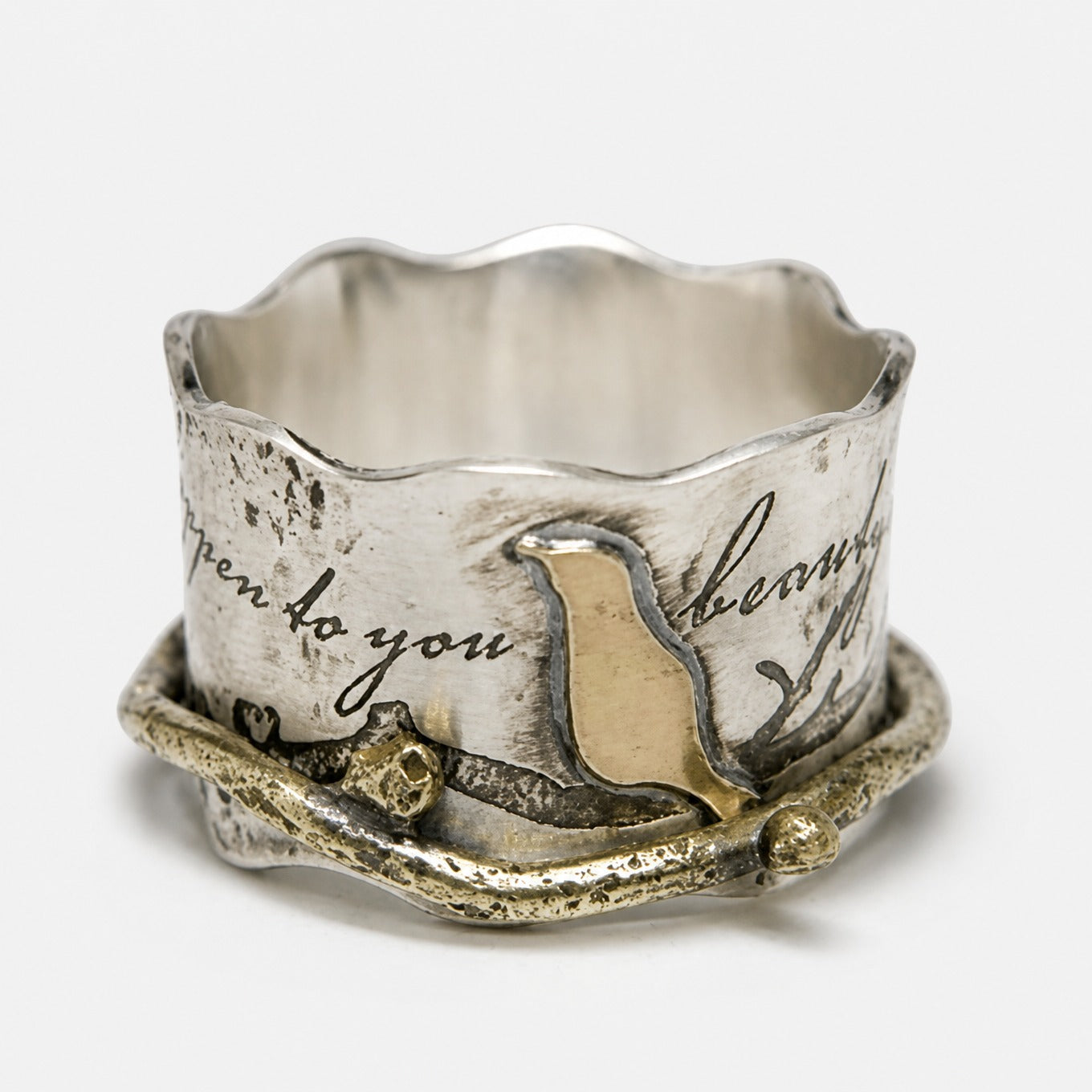 Enchanted Bird Charm Ring