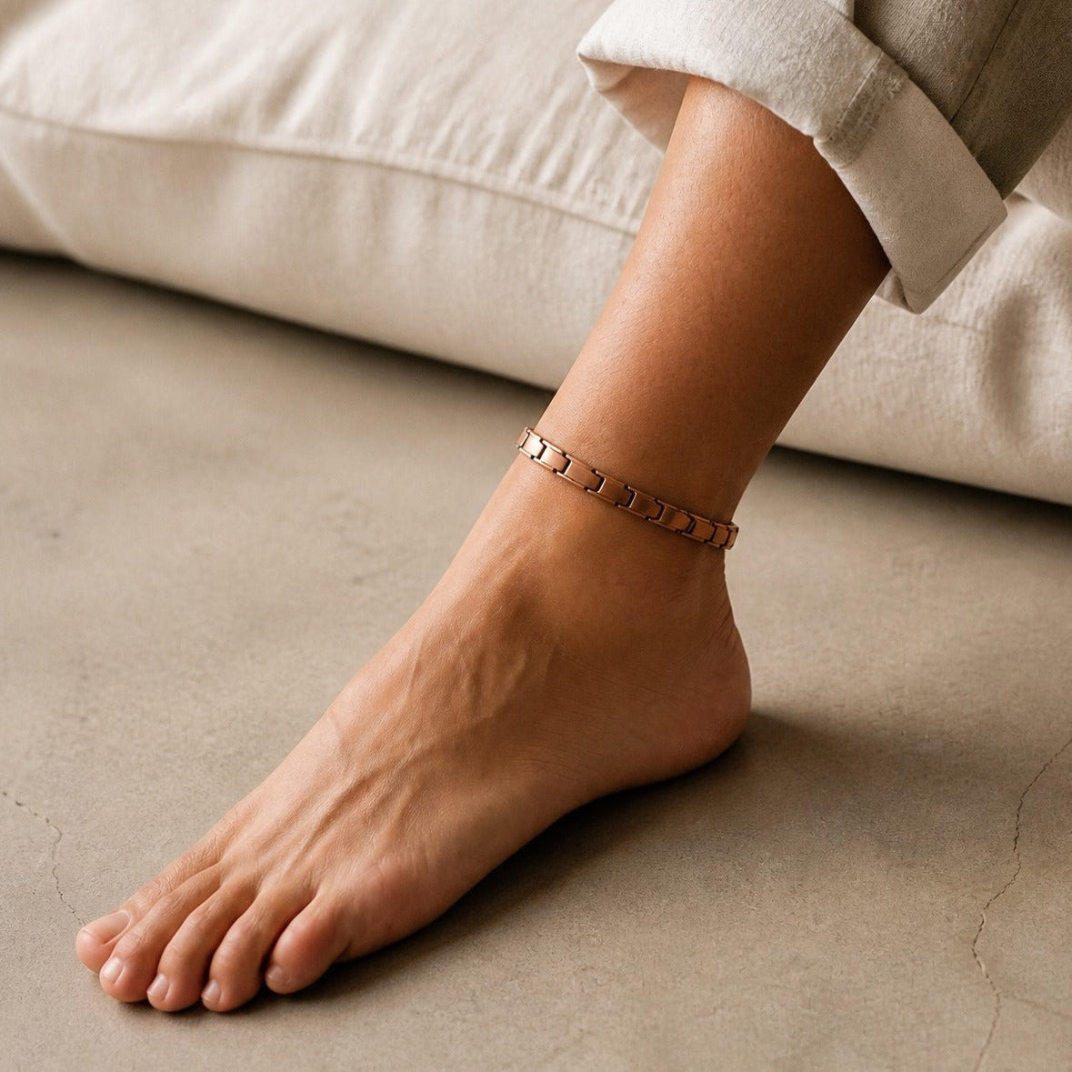Shore Signature Copper Anklet