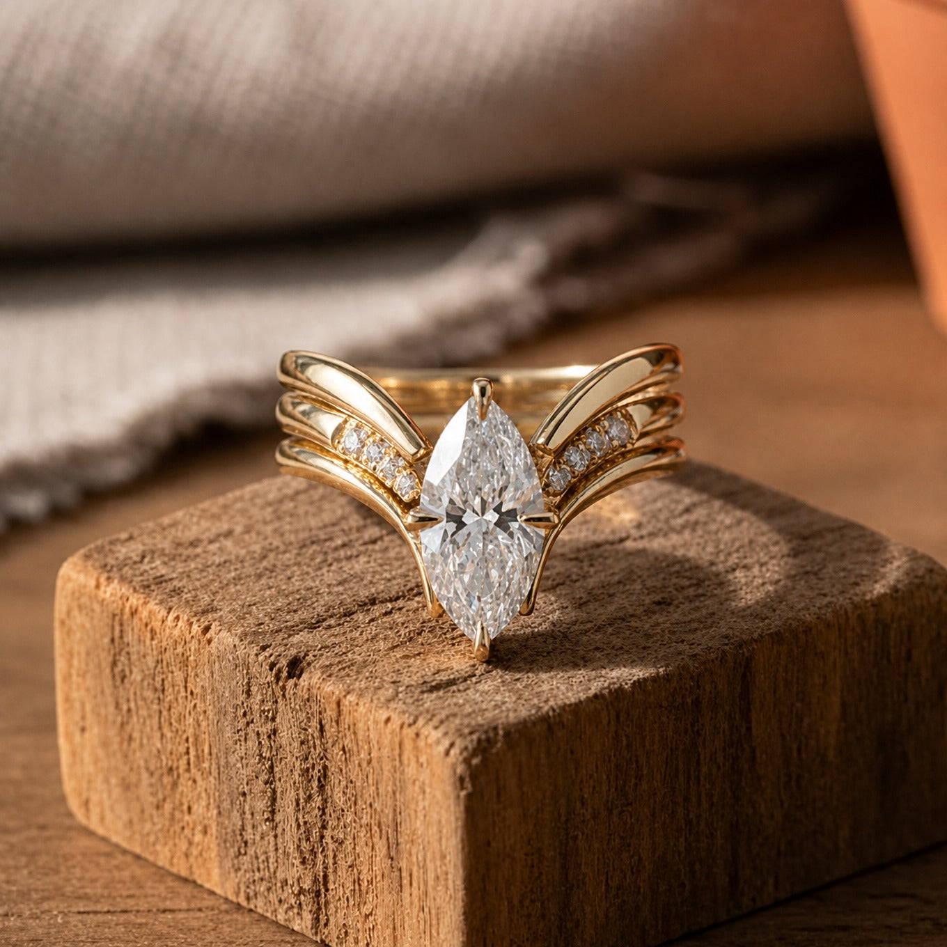 Crown Jewel Gold Ring