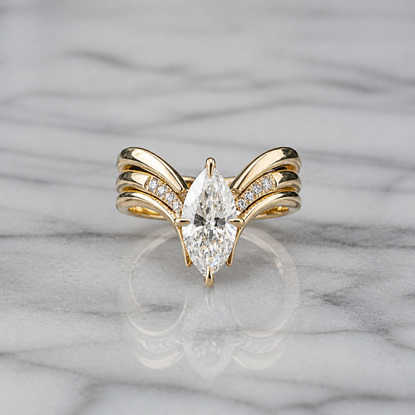 Crown Jewel Gold Ring