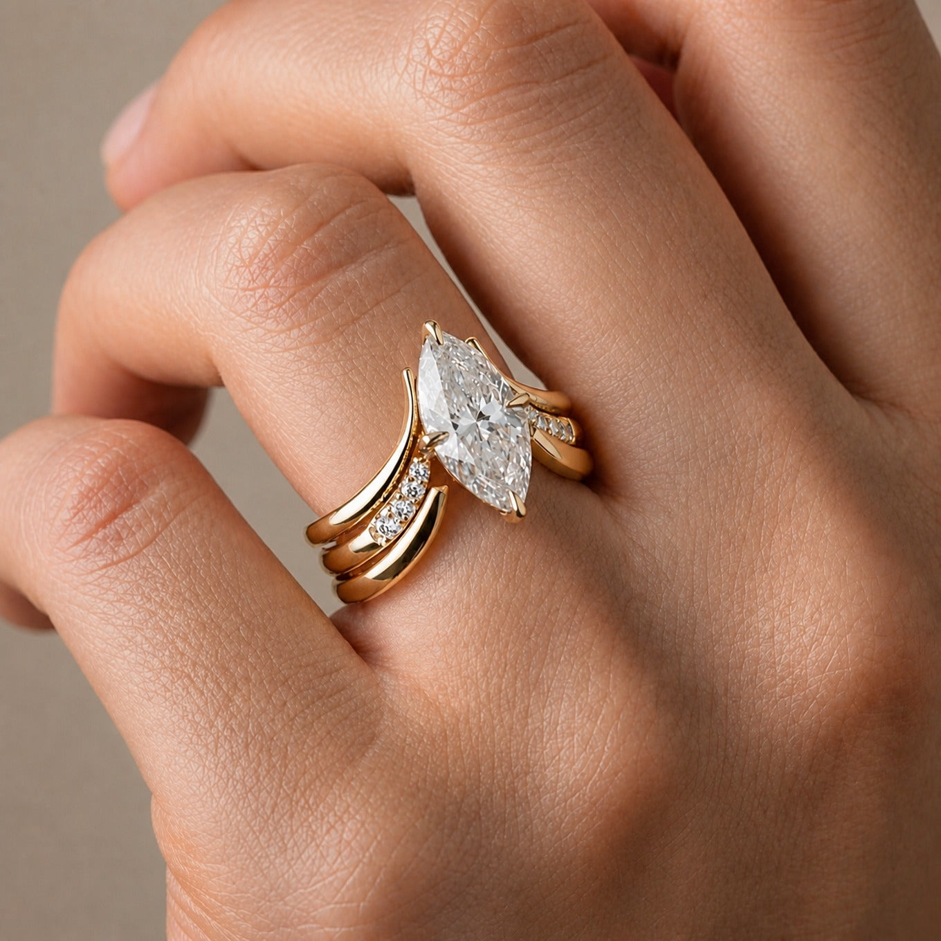 Crown Jewel Gold Ring