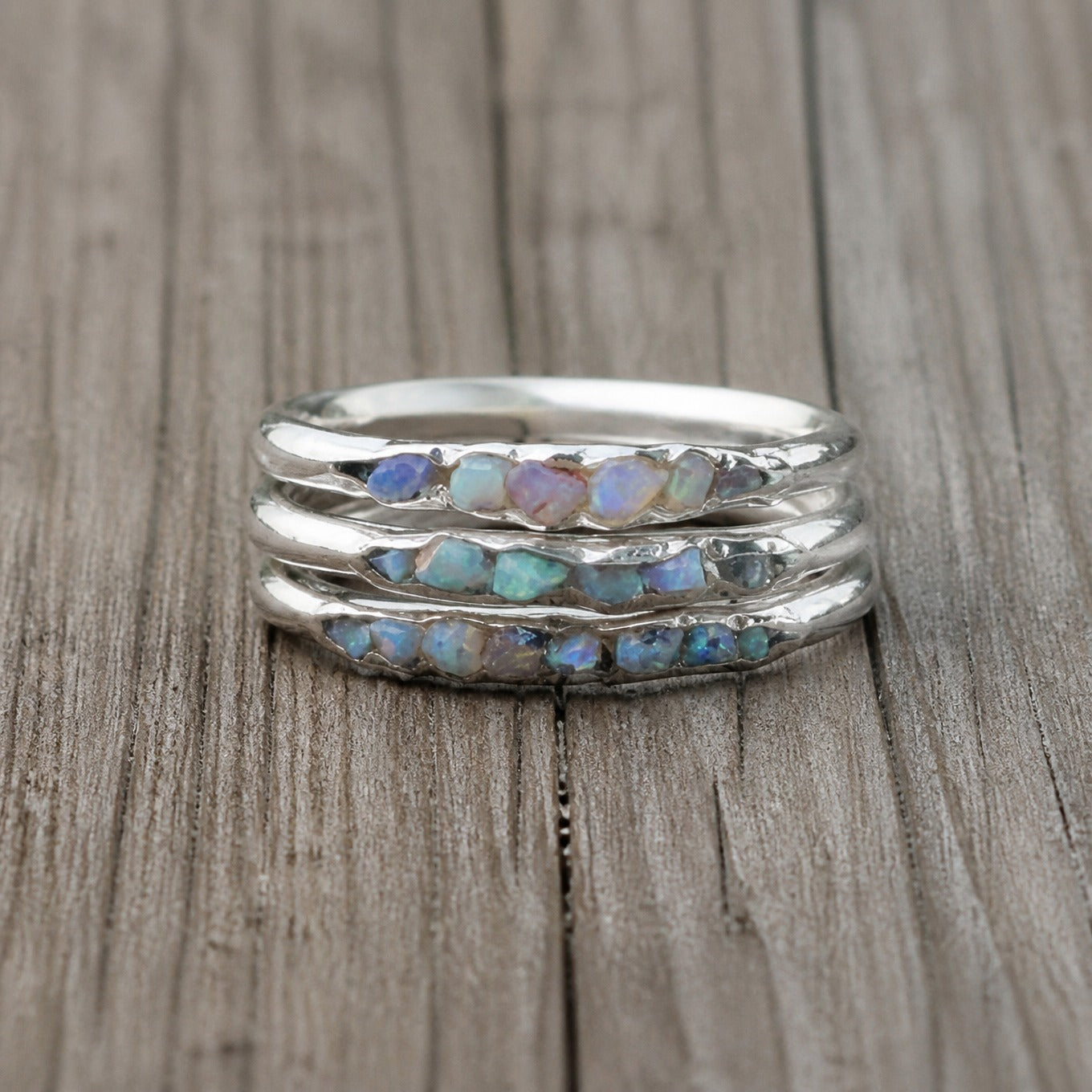 Azure Stone Silver Ring