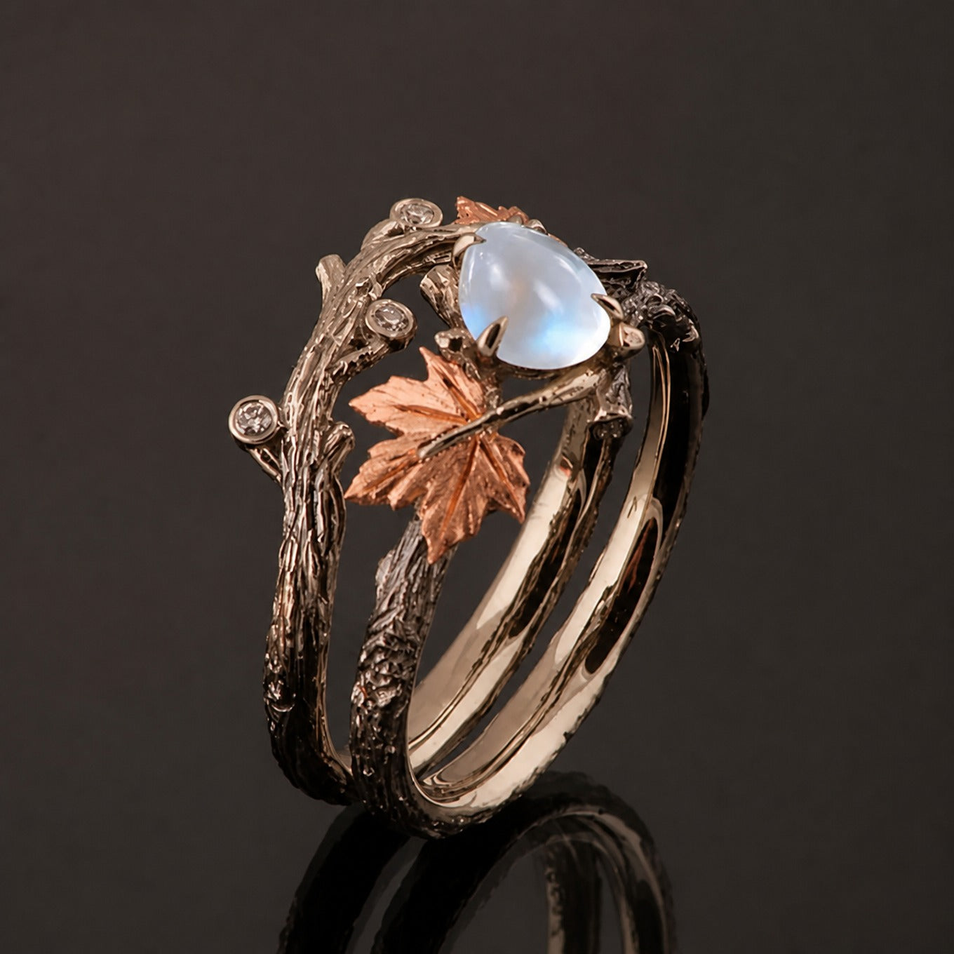 Moonstone Ethereal Aura Ring