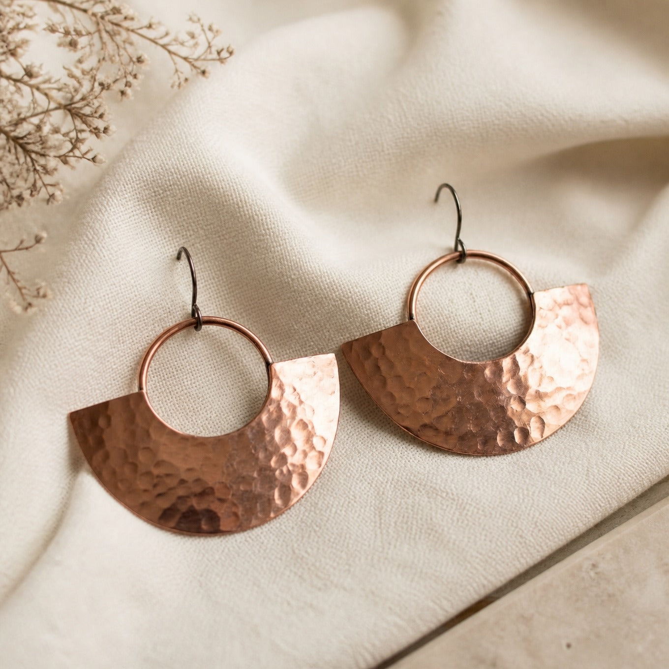 Solstice Copper Drop Earrings