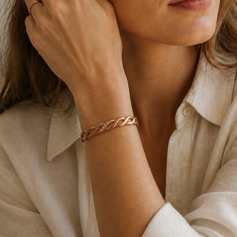 Prestige Seam Copper Bracelet