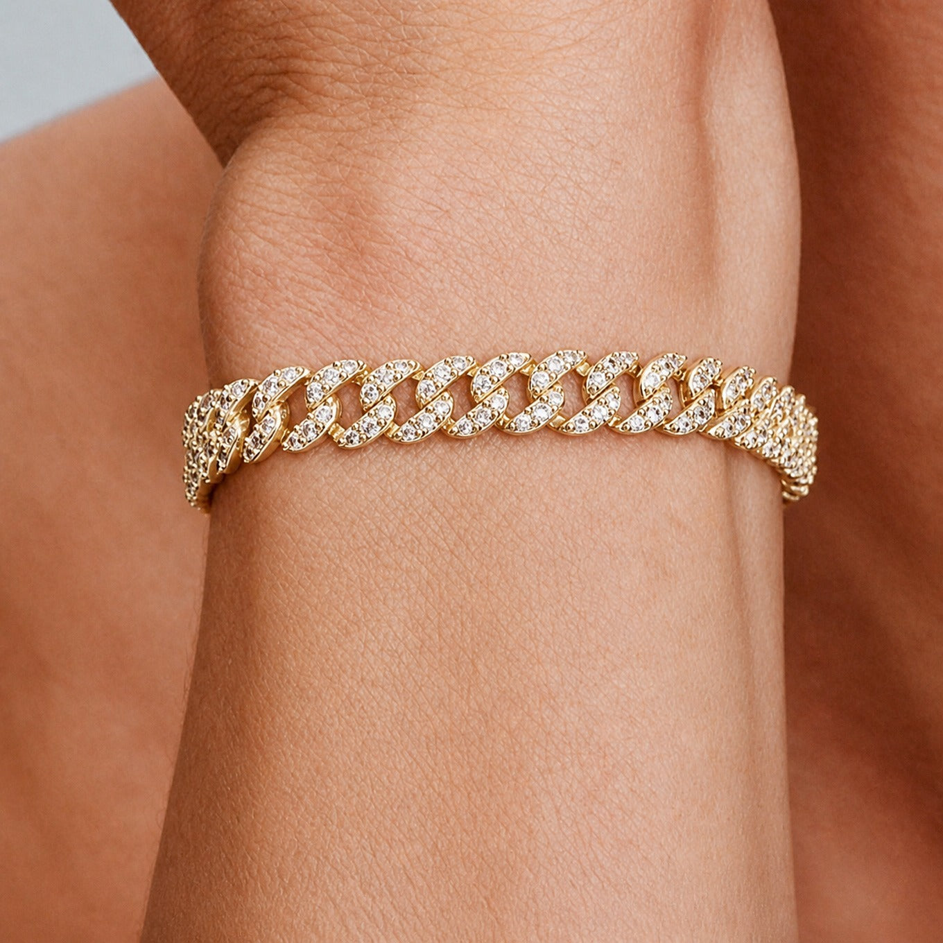 Pave Cuban Shine Bracelet