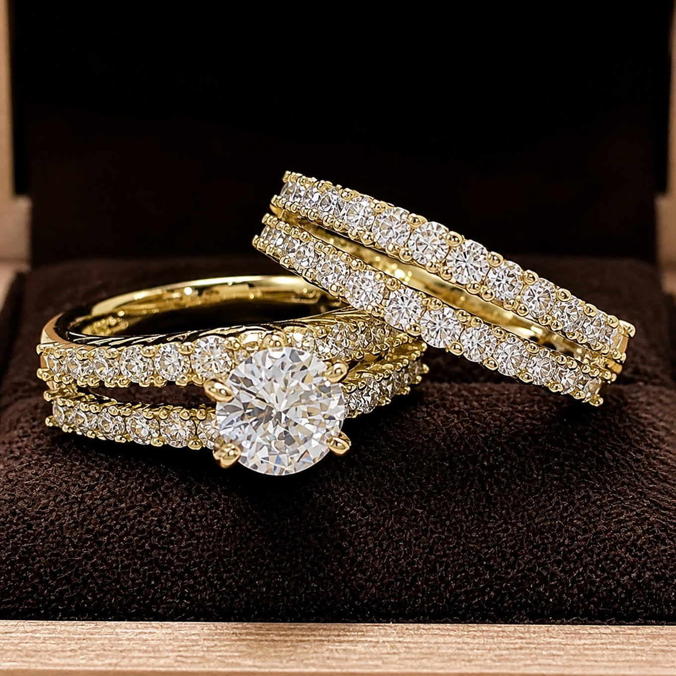 Eternal Radiance Diamond Ring Set
