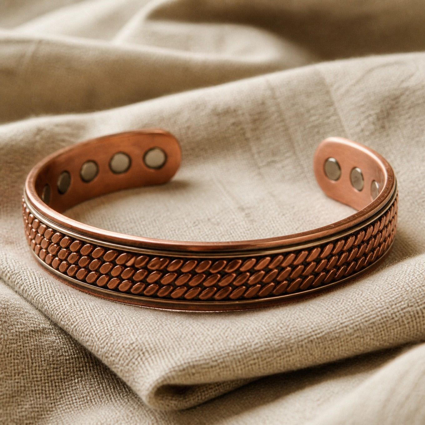 Azure Wave Copper Bracelet