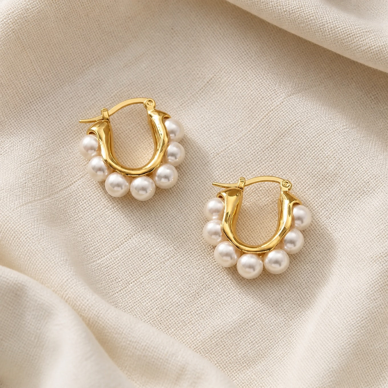 Royal Pearl Reverie Hoops