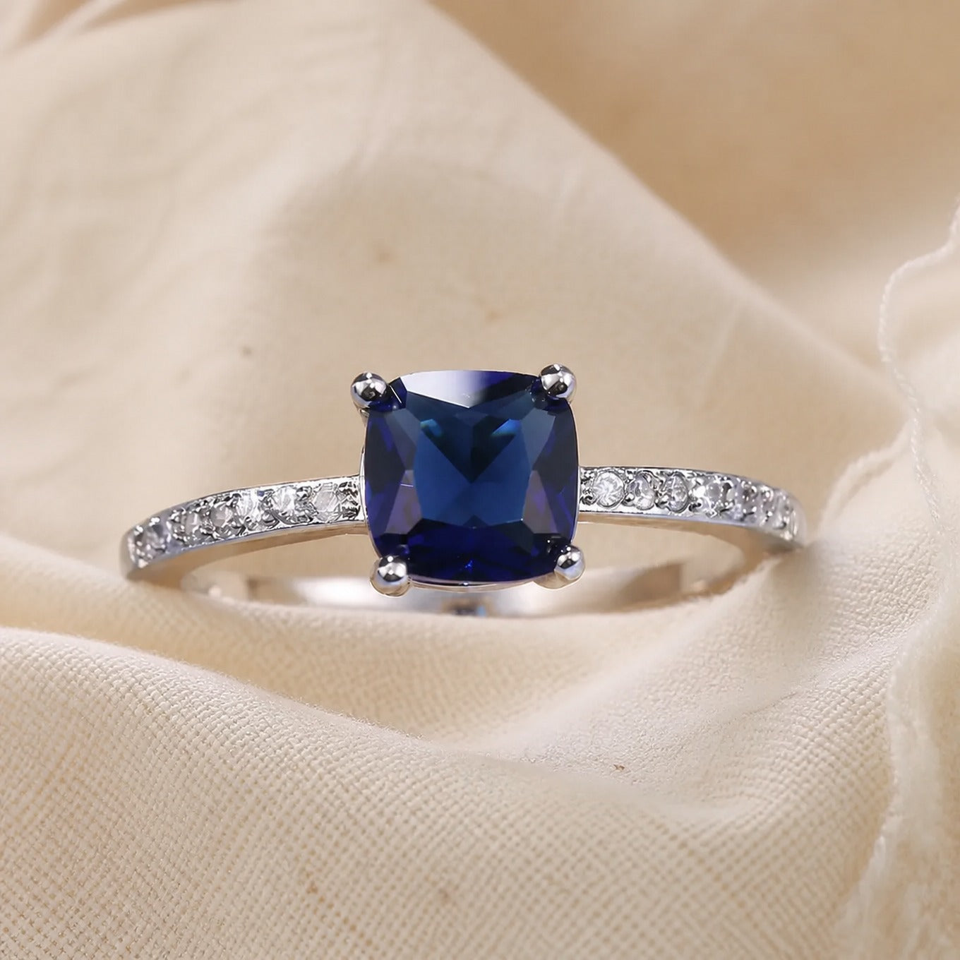 Arctic Brilliance Sapphire Ring
