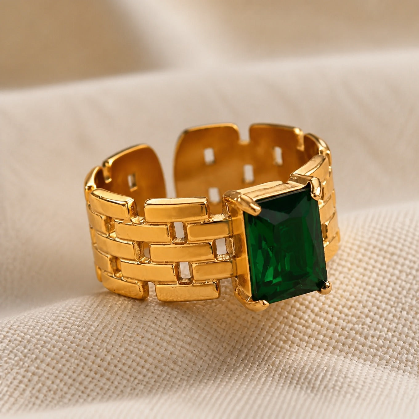 Emerald Monarch Jewel Ring