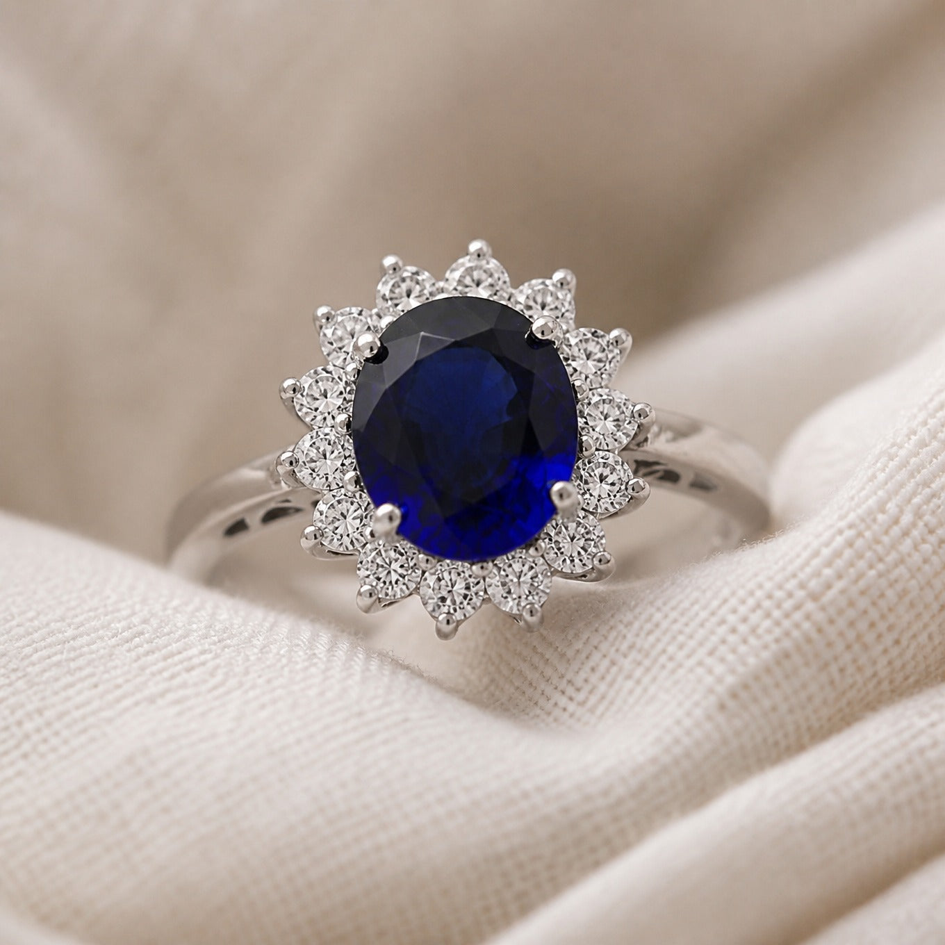 Timeless Sapphire Engagement Ring