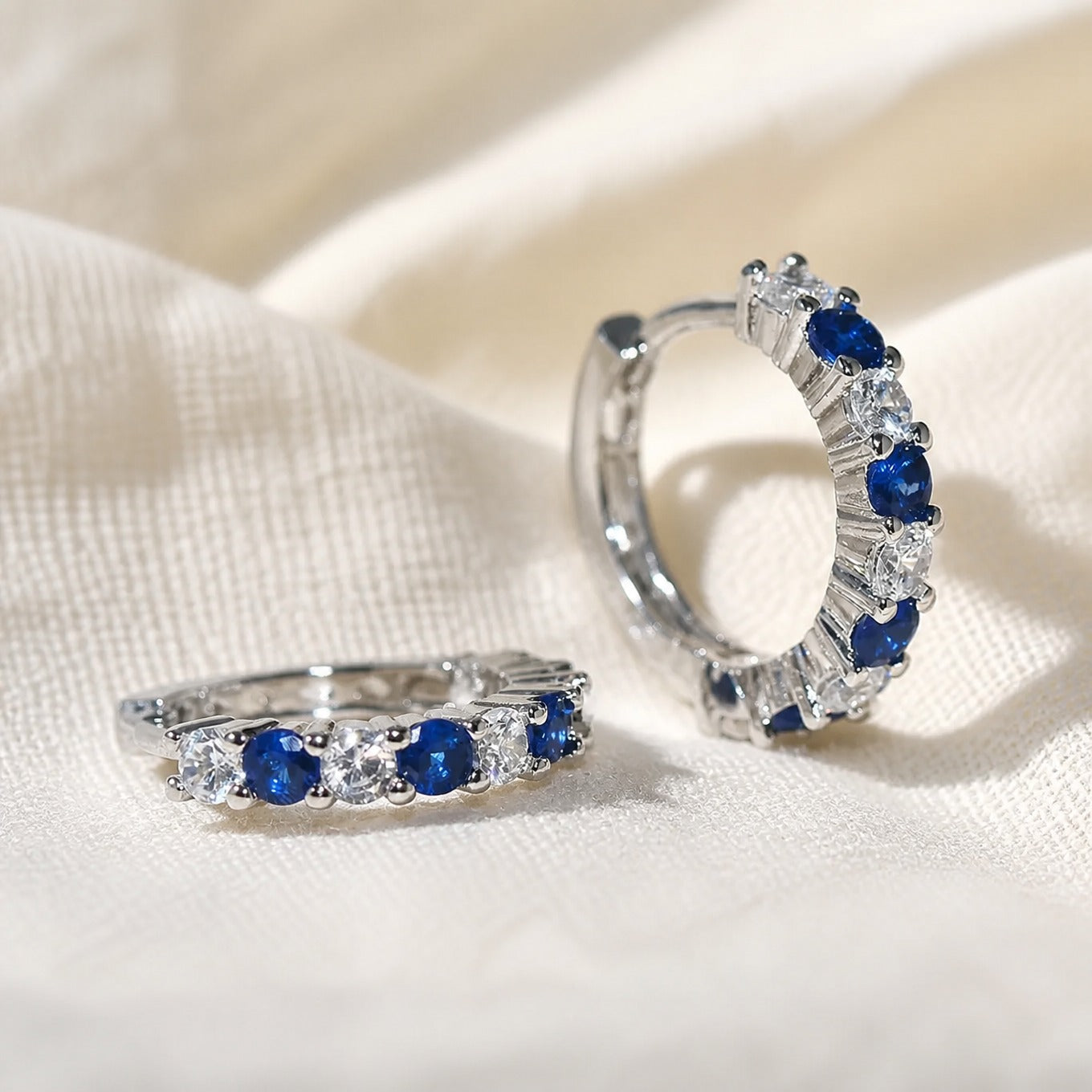 Blue Sapphire Radiance Earrings