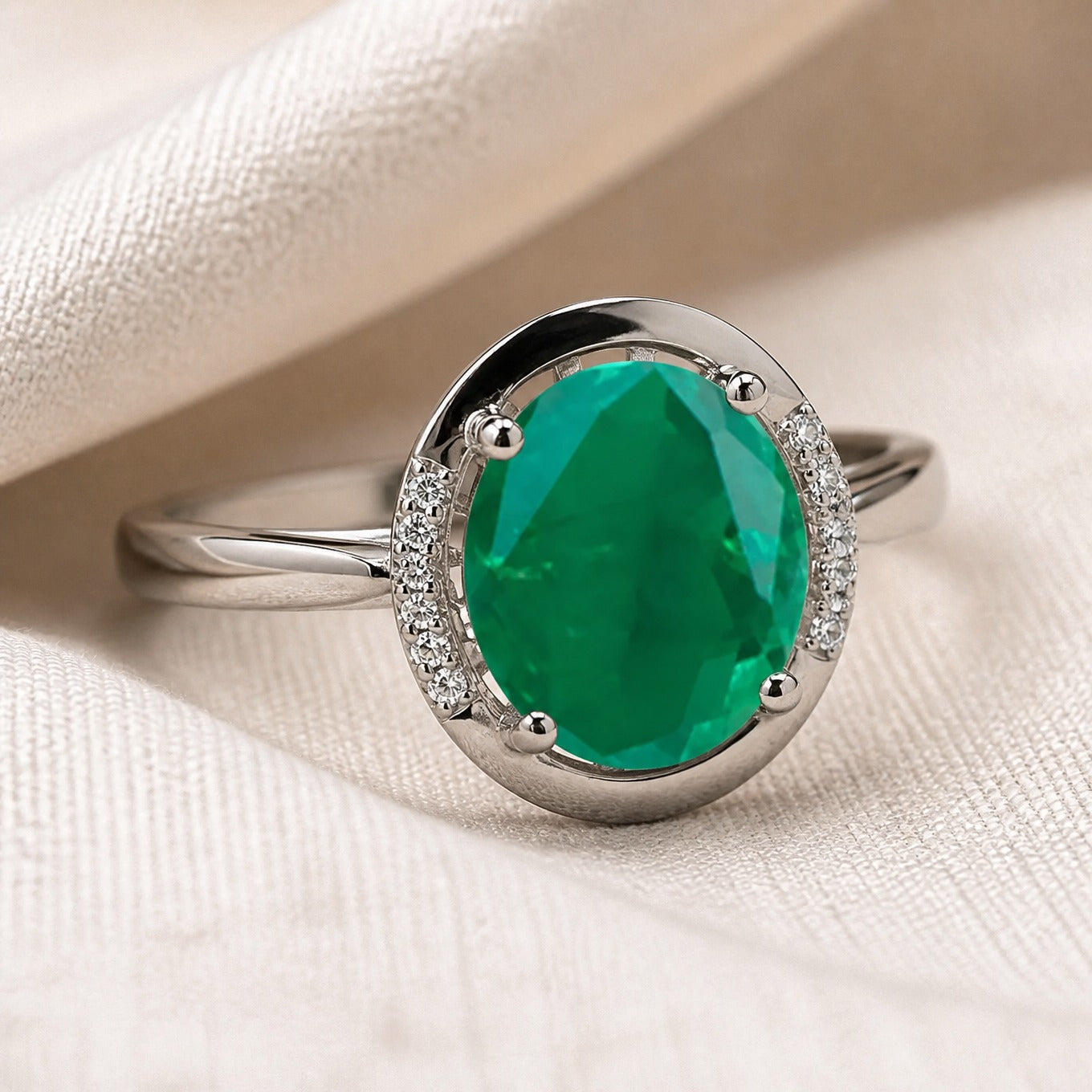 Emerald Pure Radiance Ring