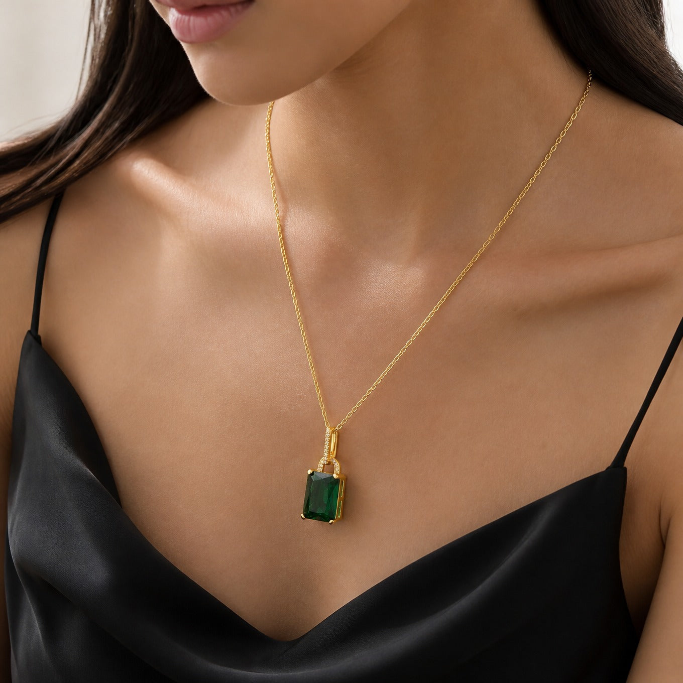 Emerald Solstice Pendant Necklace
