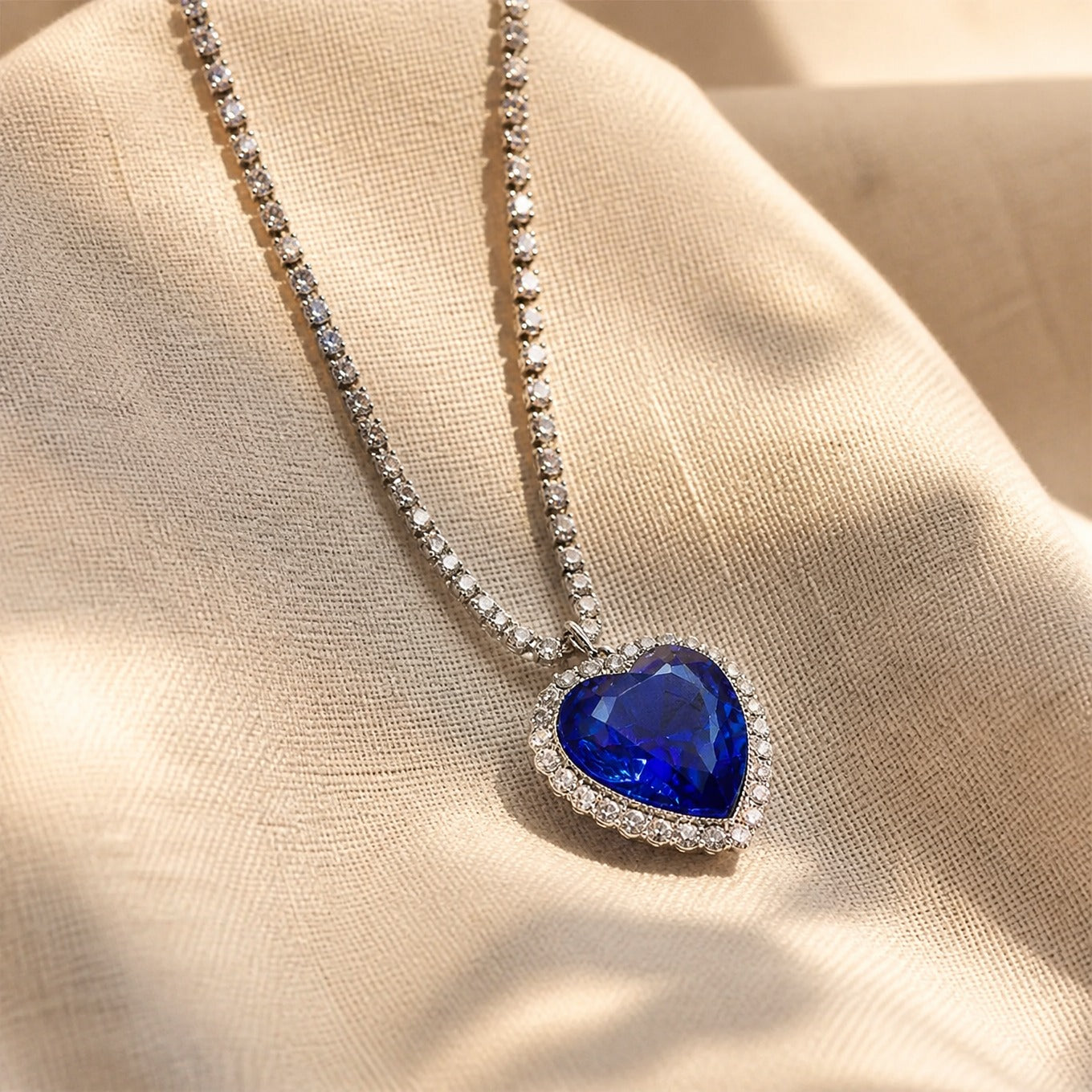 Majestic Heart Sapphire Necklace