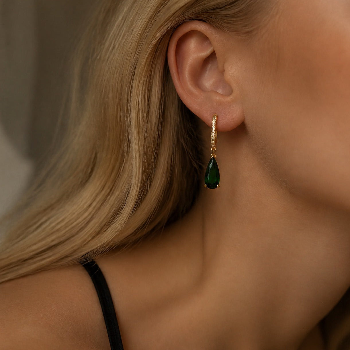 Emerald Opulence Stud Earrings